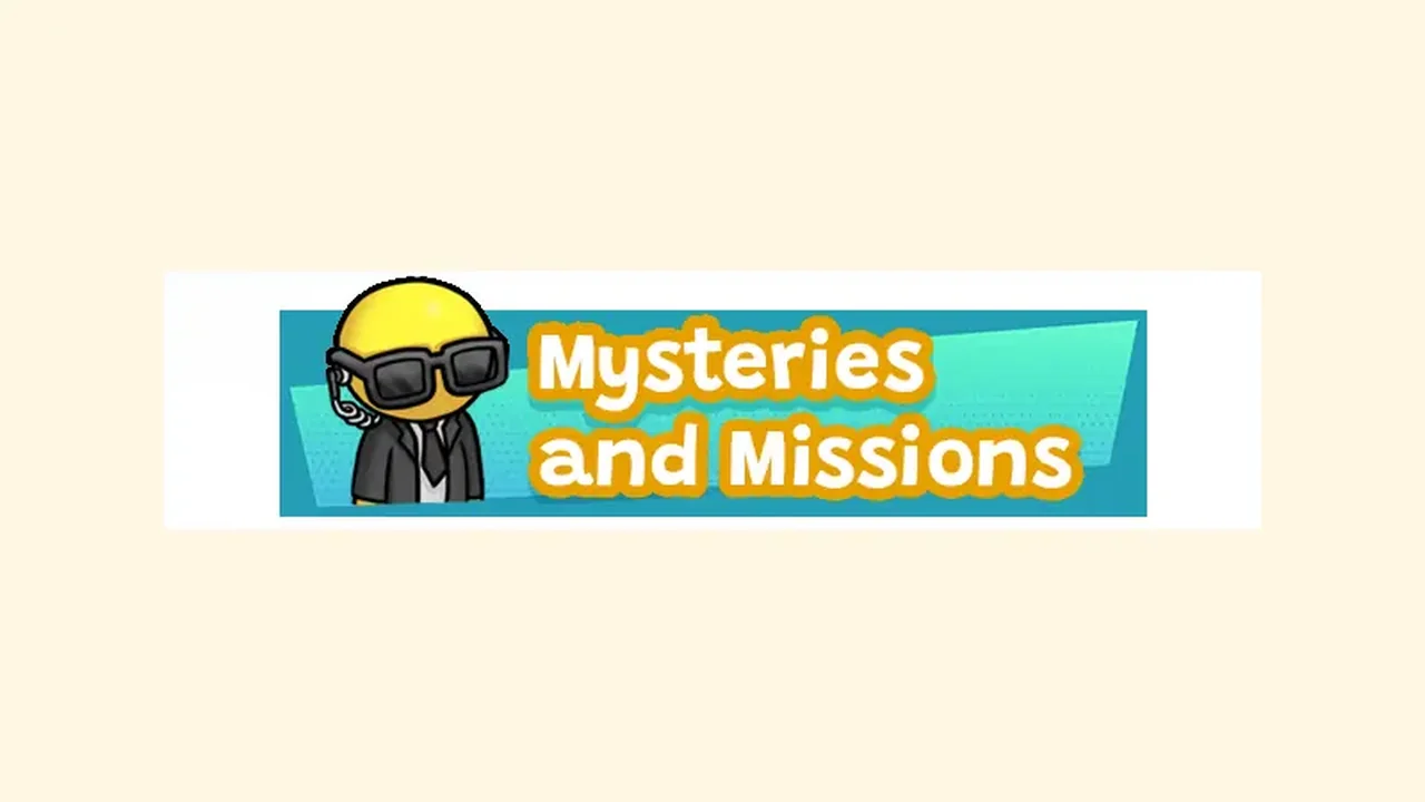 Wobbly Life mysteries and missions banner art with a detective character